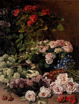 Claude Monet Painting - Flores de primavera Claude Monet